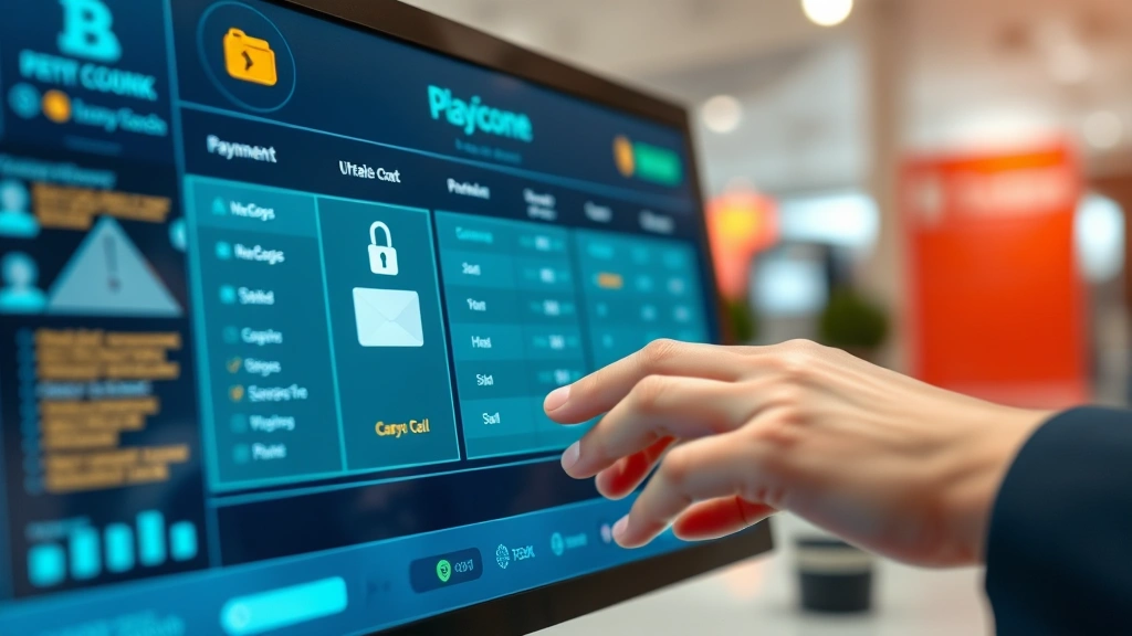 Close-up of hands entering payment information on secure computer portal, modern banking interface background, focused financial transaction, professional environment